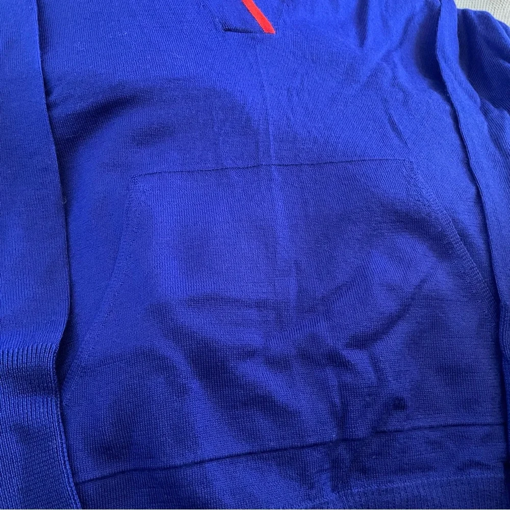 NWOT J.Crew Tipped hoodie in Italian featherweight cashmere
